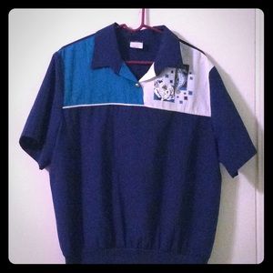 Royal blue summer blouse